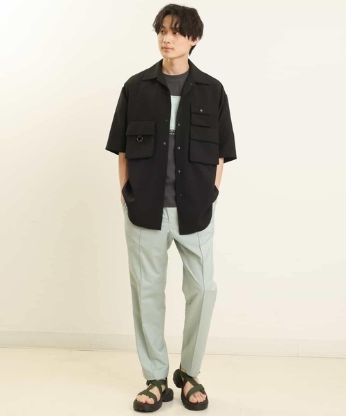 a.v.v（アーヴェヴェ）の「フィッシングワイドシャツ（シャツ/ブラウス・メンズ・ブラック・46/48）」の4枚目の写真