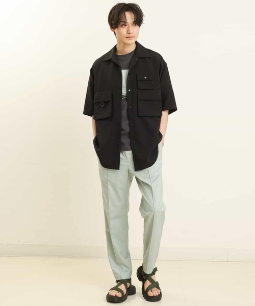 a.v.v（アーヴェヴェ）の「フィッシングワイドシャツ（シャツ/ブラウス・メンズ・ブラック・46/48）」の5枚目の写真