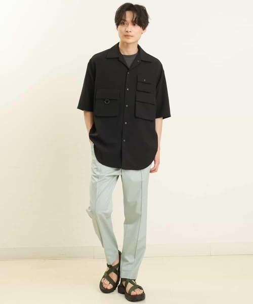 a.v.v（アーヴェヴェ）の「フィッシングワイドシャツ（シャツ/ブラウス・メンズ・ブラック・46/48）」の6枚目の写真