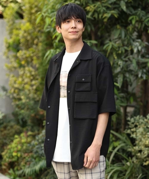 a.v.v（アーヴェヴェ）の「フィッシングワイドシャツ（シャツ/ブラウス・メンズ・ブラック・46/48）」の9枚目の写真