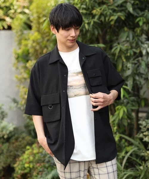 a.v.v（アーヴェヴェ）の「フィッシングワイドシャツ（シャツ/ブラウス・メンズ・ブラック・46/48）」の10枚目の写真