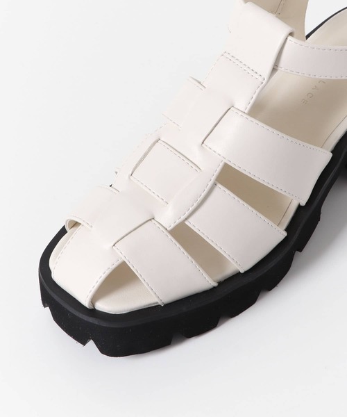 SENSE OF PLACE by URBAN RESEARCH（センスオブプレイスバイアーバンリサーチ）の「ボリュームソールグルカサンダル（サンダル・レディース・ホワイト/ブラック・LARGE/MEDIUM/SMALL）」の12枚目の写真