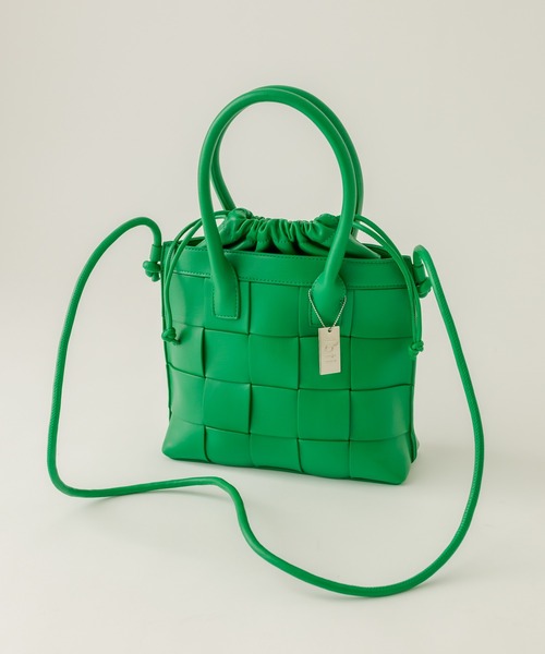 loti（ロティ）の「WEB限定 loti メッシュ巾着ショルダーBAG（ショルダーバッグ・レディース・オフホワイト/ブラック/グリーン・FREE）」の9枚目の写真