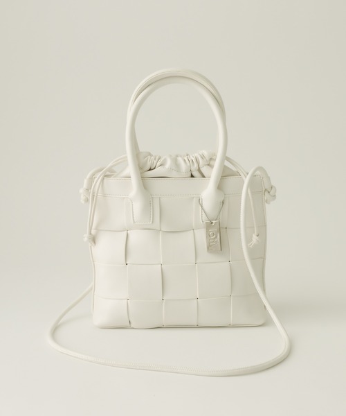 loti（ロティ）の「WEB限定 loti メッシュ巾着ショルダーBAG（ショルダーバッグ・レディース・オフホワイト/ブラック/グリーン・FREE）」の11枚目の写真