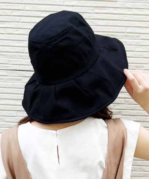 CLEA(クレア)の「【stonedoorコラボ】UVカット ワイヤー入り つば広ハット(ハット・レディース・ブラック/ベージュ/アイボリー・FREE)」の18枚目の写真