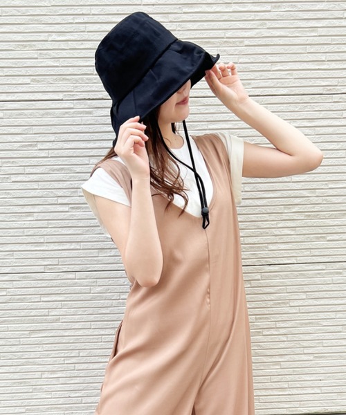 CLEA(クレア)の「【stonedoorコラボ】UVカット ワイヤー入り つば広ハット(ハット・レディース・ブラック/ベージュ/アイボリー・FREE)」の19枚目の写真