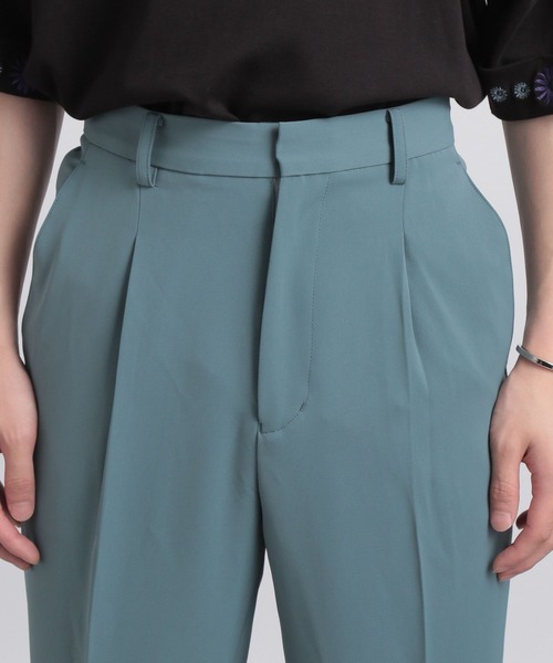 HARE(ハレ)の「ストレートスリムトラウザー(HARE)(スラックス・メンズ・ブラック/グリーン系その他・SMALL/MEDIUM)」の10枚目の写真