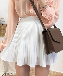 LOPASS（ロパス）の「シフォンハイウエストプリーツAラインスカートミニスカート（スカート）」