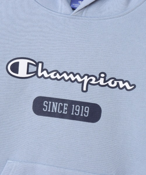 Champion（チャンピオン）の「Champion/チャンピオン　キッズ フード付きスウェットワンピース（ワンピース・キッズ・ベージュ/ネイビー/サックスブルー・130cm/140cm/150cm/160cm）」の14枚目の写真