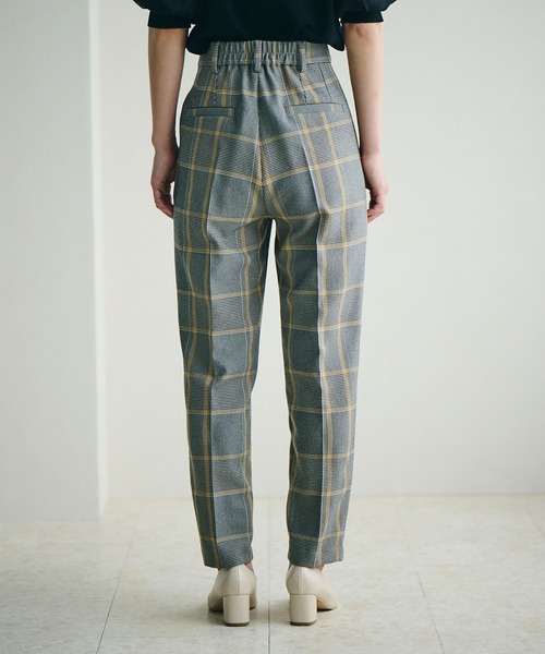 VIS(ビス)の「【Washable・EASY CARE】エコウールタッチテーパードパンツ【sustainable】(スラックス・レディース・イエロー系その他/ダークブラウン/ミント/キナリ/ブラック・L/M/S/SS)」の22枚目の写真