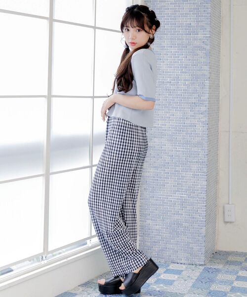 ems excite(エムズエキサイト)の「ギンガムラフPT(その他パンツ・レディース・ブラック系その他2/グリーン系その他2/ブルー系その他2・FREE)」の16枚目の写真