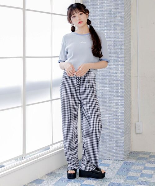 ems excite(エムズエキサイト)の「ギンガムラフPT(その他パンツ・レディース・ブラック系その他2/グリーン系その他2/ブルー系その他2・FREE)」の13枚目の写真