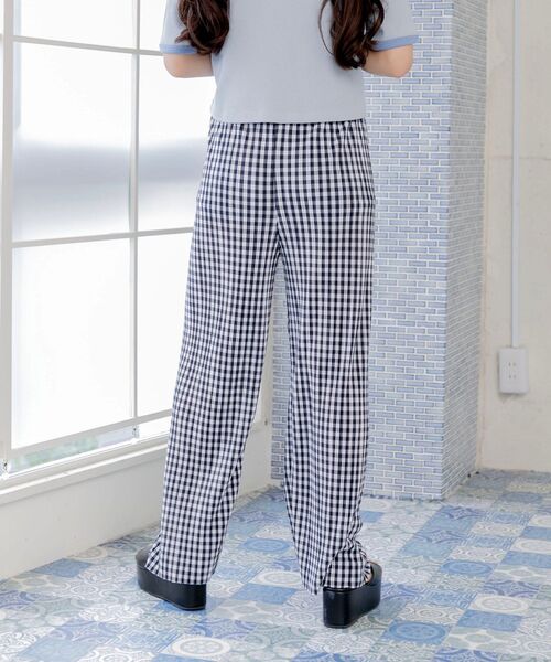 ems excite(エムズエキサイト)の「ギンガムラフPT(その他パンツ・レディース・ブラック系その他2/グリーン系その他2/ブルー系その他2・FREE)」の4枚目の写真