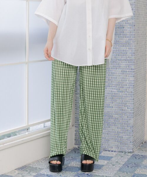 ems excite(エムズエキサイト)の「ギンガムラフPT(その他パンツ・レディース・ブラック系その他2/グリーン系その他2/ブルー系その他2・FREE)」の14枚目の写真