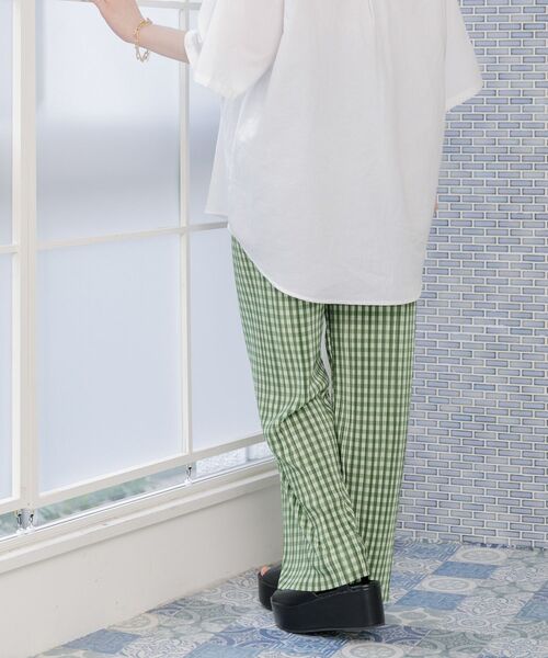 ems excite(エムズエキサイト)の「ギンガムラフPT(その他パンツ・レディース・ブラック系その他2/グリーン系その他2/ブルー系その他2・FREE)」の11枚目の写真