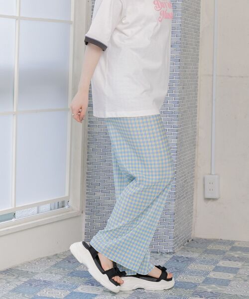 ems excite(エムズエキサイト)の「ギンガムラフPT(その他パンツ・レディース・ブラック系その他2/グリーン系その他2/ブルー系その他2・FREE)」の6枚目の写真