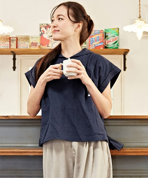 【欧州航路】ピーラートップス（シャツ/ブラウス）｜欧州航路（オウシュウコウロ）