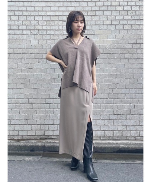 LILY BROWN（リリーブラウン）の「ストレッチロングブーツ（ブーツ・レディース・ブラック/ベージュ・SMALL/MEDIUM/LARGE）」の9枚目の写真