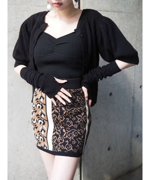 EVRIS（エヴリス）の「アームウォーマーニットトップス（ニット/セーター・レディース・ブラック/ブラウン/カーキ・FREE）」の20枚目の写真