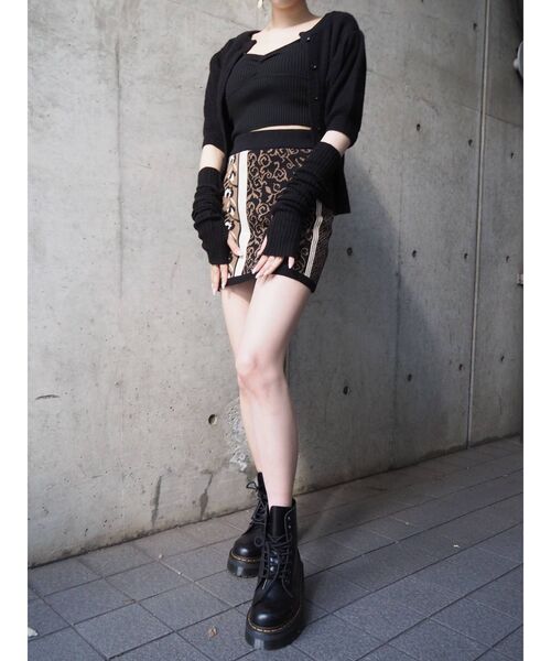 EVRIS（エヴリス）の「アームウォーマーニットトップス（ニット/セーター・レディース・ブラック/ブラウン/カーキ・FREE）」の22枚目の写真