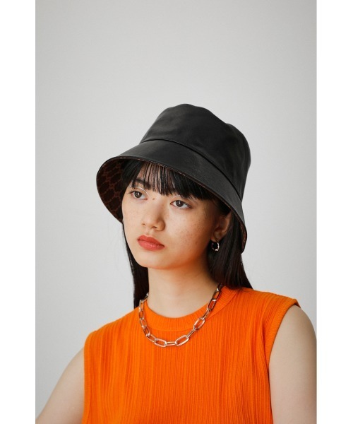AZUL by moussy（アズールバイマウジー）の「REVERSIBLE BUCKET HAT/リバーシブルバケッドハット（キャップ・レディース・ライトベージュ/ブラック/ブラウン・FREE）」の22枚目の写真