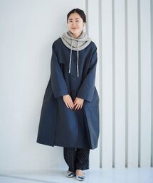 le.coeur blanc | テントラインステンカラーコート(ステンカラーコート)