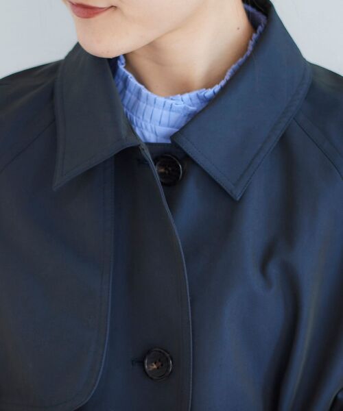 le.coeur blanc（ルクールブラン）の「テントラインステンカラーコート（ステンカラーコート・レディース・ベージュ/ネイビー・38）」の19枚目の写真