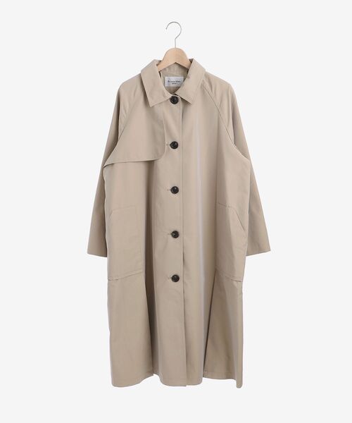 le.coeur blanc（ルクールブラン）の「テントラインステンカラーコート（ステンカラーコート・レディース・ベージュ/ネイビー・38）」の14枚目の写真