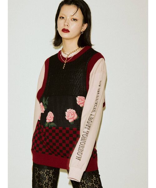 jouetie(ジュエティ)の「ノースリーブニット(ニット/セーター・レディース・ベージュ・MEDIUM)」の5枚目の写真