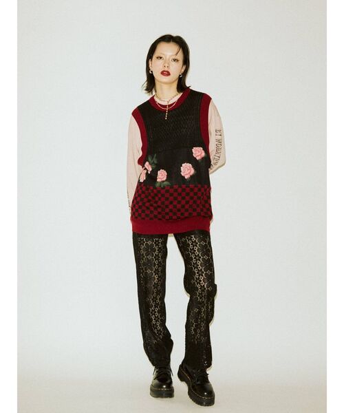 jouetie(ジュエティ)の「ノースリーブニット(ニット/セーター・レディース・ベージュ・MEDIUM)」の2枚目の写真