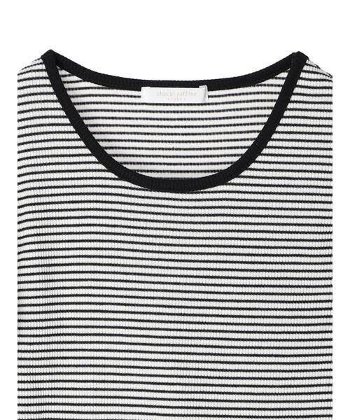 Green　Parks（グリーンパークス）の「パワーショルダーリブプルオーバー（Tシャツ/カットソー・レディース・ベージュ/ブラック/オフホワイト/その他7・FREE）」の16枚目の写真