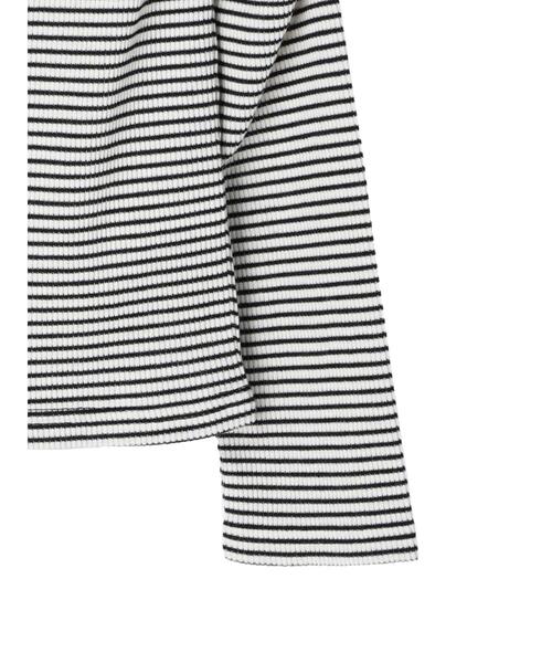 Green　Parks（グリーンパークス）の「パワーショルダーリブプルオーバー（Tシャツ/カットソー・レディース・ベージュ/ブラック/オフホワイト/その他7・FREE）」の17枚目の写真