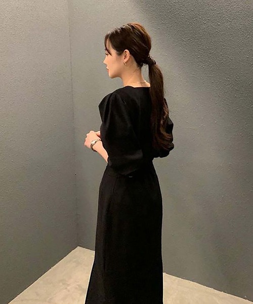 Girly Doll(ガーリードール)の「ツーピースセット シフォンブラウス&ミドルスカートセットアップ(セットアップ・レディース・ホワイト/ブラック/ブルー・F)」の21枚目の写真