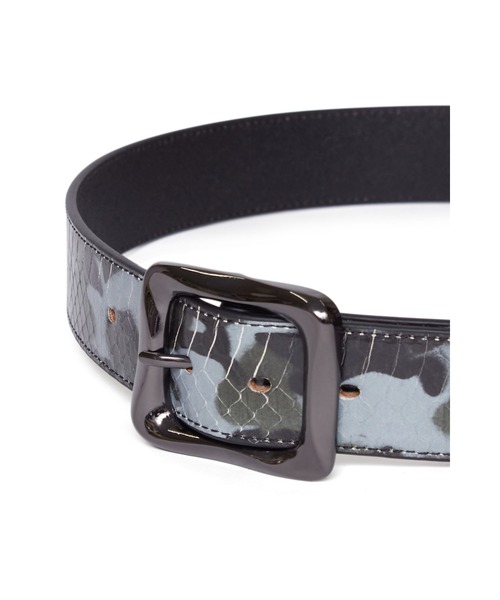 TORNADO MART（トルネードマート）の「TORNADO MART∴スネークギャリソンベルト（ベルト・メンズ・ブラック/グレー系その他・L/M）」の3枚目の写真