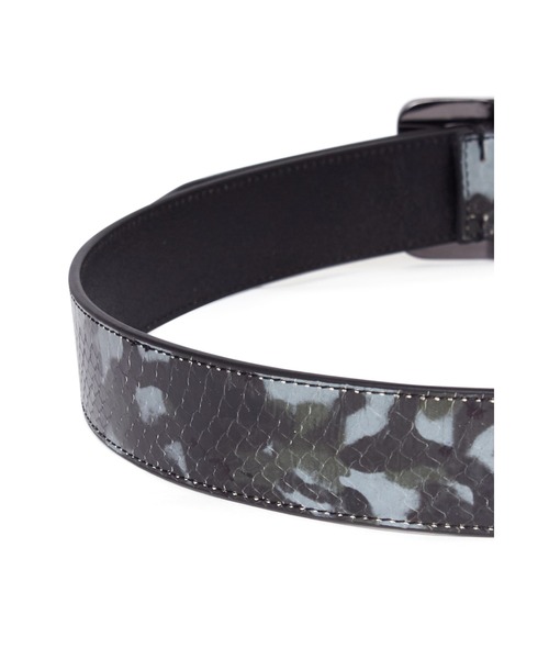 TORNADO MART（トルネードマート）の「TORNADO MART∴スネークギャリソンベルト（ベルト・メンズ・ブラック/グレー系その他・L/M）」の5枚目の写真
