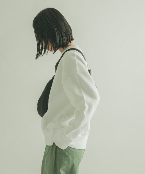 FORK&SPOON（フォークアンドスプーン）の「FORK&SPOON　OE裏毛クルーネックスウェット（スウェット・レディース・ホワイト/パープル/ネイビー・1）」の8枚目の写真