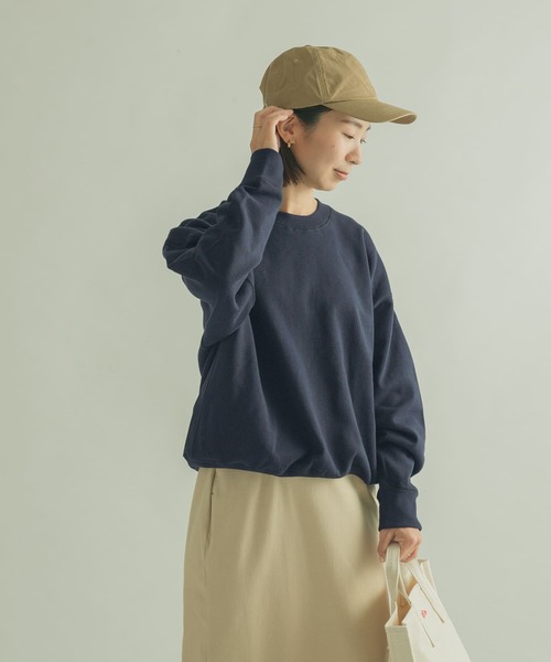 FORK&SPOON（フォークアンドスプーン）の「FORK&SPOON　OE裏毛クルーネックスウェット（スウェット・レディース・ホワイト/パープル/ネイビー・1）」の13枚目の写真