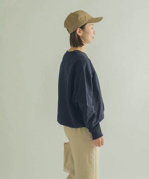 FORK&SPOON（フォークアンドスプーン）の「FORK&SPOON　OE裏毛クルーネックスウェット（スウェット・レディース・ホワイト/パープル/ネイビー・1）」の14枚目の写真