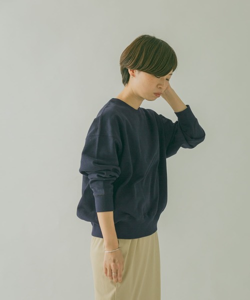 FORK&SPOON（フォークアンドスプーン）の「FORK&SPOON　OE裏毛クルーネックスウェット（スウェット・レディース・ホワイト/パープル/ネイビー・1）」の19枚目の写真