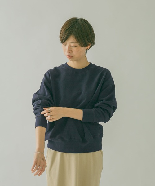 FORK&SPOON（フォークアンドスプーン）の「FORK&SPOON　OE裏毛クルーネックスウェット（スウェット・レディース・ホワイト/パープル/ネイビー・1）」の22枚目の写真