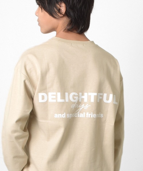 GLAZOS(グラソス)の「前後ロゴプリントTシャツ(Tシャツ/カットソー・キッズ・ブラック/グレー/ベージュ・140cm/160cm/150cm/170cm)」の3枚目の写真