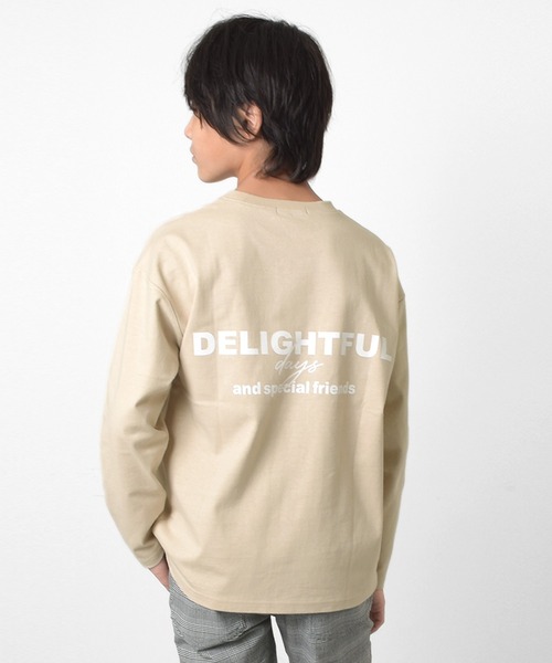 GLAZOS(グラソス)の「前後ロゴプリントTシャツ(Tシャツ/カットソー・キッズ・ブラック/グレー/ベージュ・140cm/160cm/150cm/170cm)」の8枚目の写真