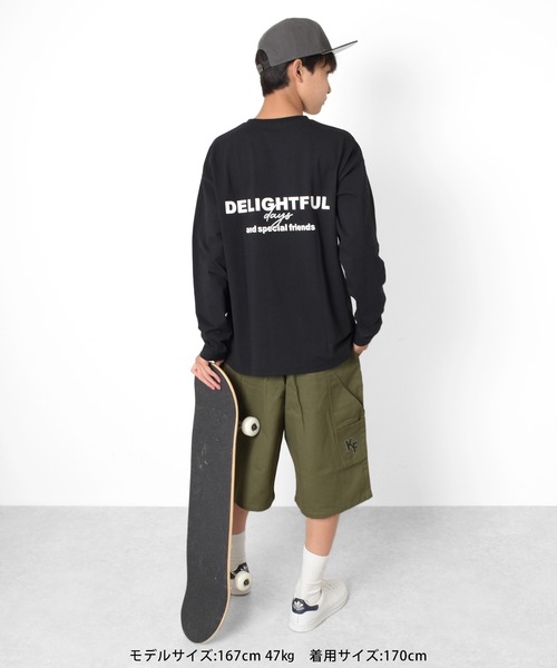 GLAZOS(グラソス)の「前後ロゴプリントTシャツ(Tシャツ/カットソー・キッズ・ブラック/グレー/ベージュ・140cm/160cm/150cm/170cm)」の7枚目の写真