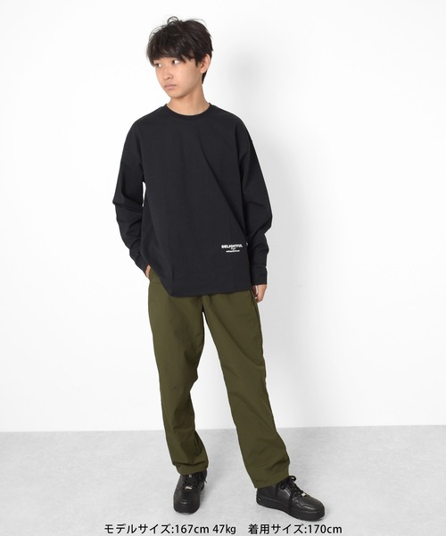 GLAZOS(グラソス)の「前後ロゴプリントTシャツ(Tシャツ/カットソー・キッズ・ブラック/グレー/ベージュ・140cm/160cm/150cm/170cm)」の22枚目の写真