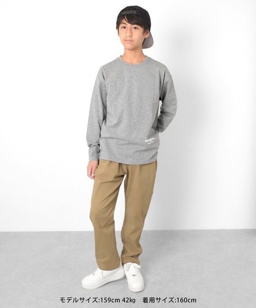 GLAZOS(グラソス)の「前後ロゴプリントTシャツ(Tシャツ/カットソー・キッズ・ブラック/グレー/ベージュ・140cm/160cm/150cm/170cm)」の14枚目の写真