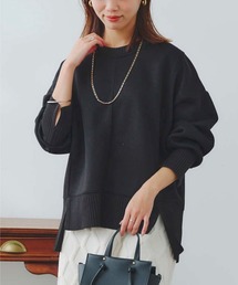 Chez toi | 軽量ボンディング×リブ切替プルオーバー(Tシャツ/カットソー)