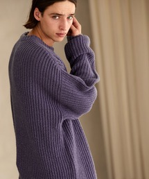 メンズのニット セーター パープル 紫色系 ロング丈 ファッション通販 Zozotown