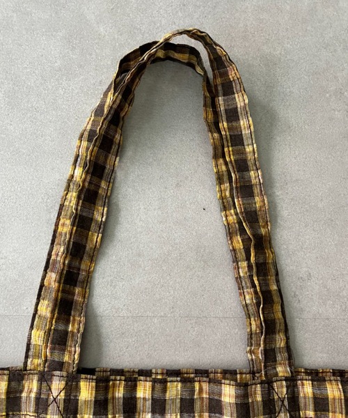 CIAOPANIC（チャオパニック）の「CIAOPANICぽこぽこチェックトートバッグ（トートバッグ・レディース・グリーン/イエロー/サーモンピンク/ピンク・FREE）」の20枚目の写真