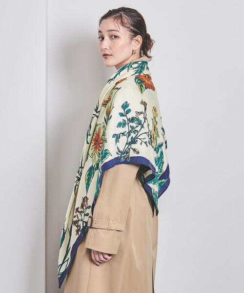 manipuri(マニプリ)の「【一部別注】<manipuri>W/SI ストール 22FW(ストール/ショール・レディース・オフホワイト/ターコイズブルー/クリーム/ライトピンク・FREE)」の3枚目の写真