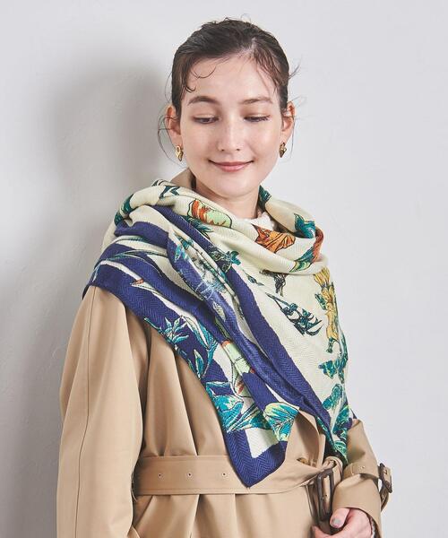 manipuri(マニプリ)の「【一部別注】<manipuri>W/SI ストール 22FW(ストール/ショール・レディース・オフホワイト/ターコイズブルー/クリーム/ライトピンク・FREE)」の19枚目の写真